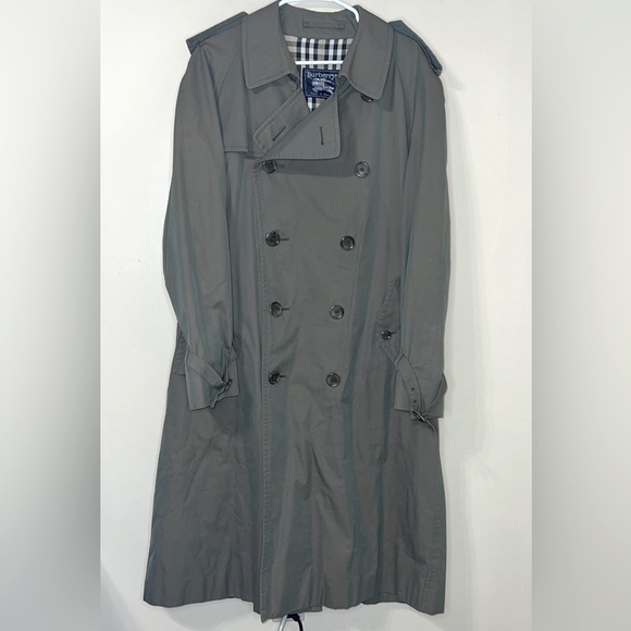 Vintage Burberry’s Nova Check Lined Jacket Olive Green Men’s 50
